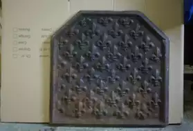plaque de cheminée fonte ancienne