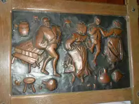 tableau antiquité en cuivre