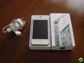 Iphone-4s blanc+ accessoires