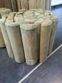 Bordures bois de châtaignier qualité pri
