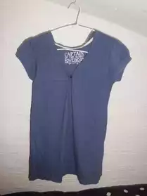 T-shirt fille bleu taille S