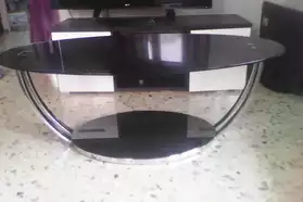 table basse en verre noir
