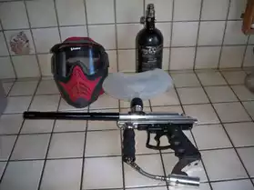 paintball + masque protection +bouteille