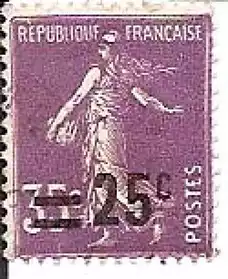 FRANCE OBLITERE. N°218 (1925-27)