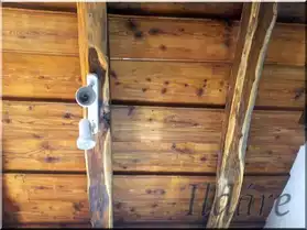 Plancher rural en bois antique
