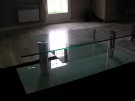 meuble TV plateaux en verre