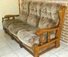 Canapé-lit + 2 fauteuils