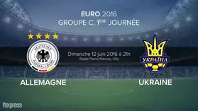 EURO 2016 4 TICKETS ALLEMAGNE-UKRAINE