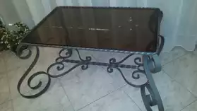 Table fer forgé fabrication artisanale