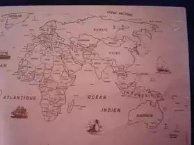 Puzzle Artisanal Carte du Monde