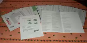 43 Documents Philatéliques 1999