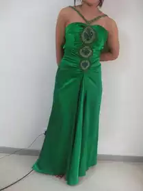 robe de soirée vert