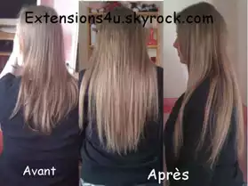 Coiffeuse Pose extensions 100%naturelles