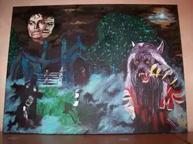 Michael Jackson thriller paint
