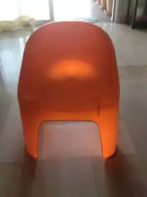 Chaise enfant orange