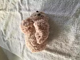 lapin fourrure beige tricot doudou
