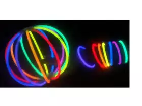 100 bracelets lumineux stick glow pour v