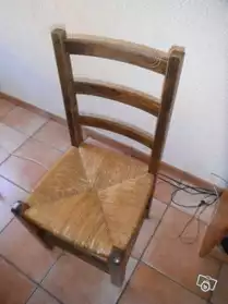 Table en chene+ rallonge+ 6 chaises