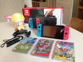 Nintendo switch + 3 jeux occasion