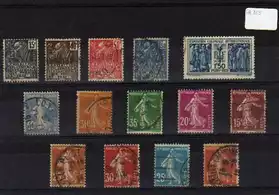 Lot de timbres oblitérés de France FR329