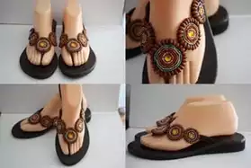 Sandales faite à main(neuf)