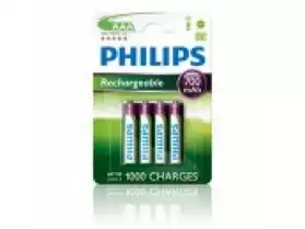 Piles rechargeables Philips - LR03 AAA N