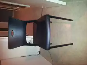 chaises noir de cuisine