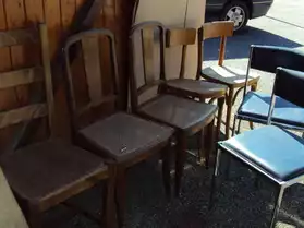 lot de 7 chaises