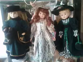 Collection de poupée en porcelaine
