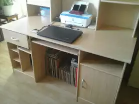 meuble de bureau avec surmeuble