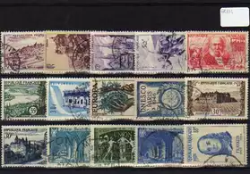 Lot de timbres oblitérés de France FR334