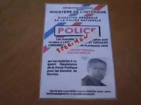carte police du commissaire MOULIN