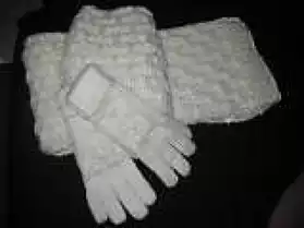 écharpe+gants femme