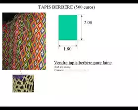 tapis berbere pure laine fait main