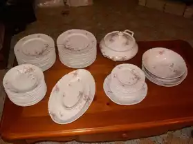 service de table porcelaine de Chauvigny