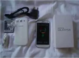 Téléphone Samsung galaxy s3 blanc 32 go