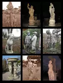 antique-Sujets statue pierre
