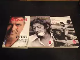 3 Livres: Gainsbourg, Bigard, Cook