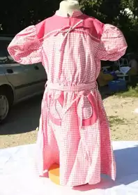 robe coton vichy rose fillette 5 ans
