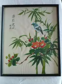 peinture sur soie chinoise