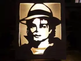 Lampe portrait Michael Jackson
