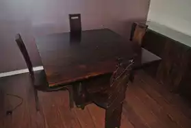 Table de repas & 4 chaises de Maison Col