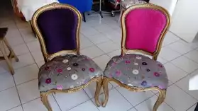 paire chaises louis XV