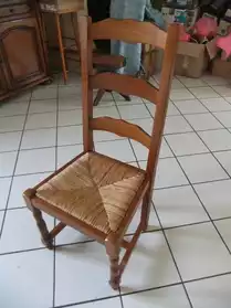 6 chaises paille