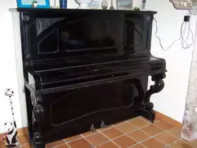 PIANO DROIT (noir brillant) année 1900