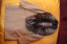 Manteau laine avec très beau col chale