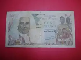 Billet 100 francs CAISSE CENTRALE D'OUTR