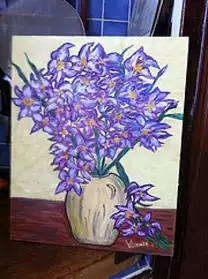 les iris reproduction van gogh