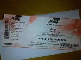 3 places Muse paris bercy