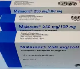Malarone antipaludéen